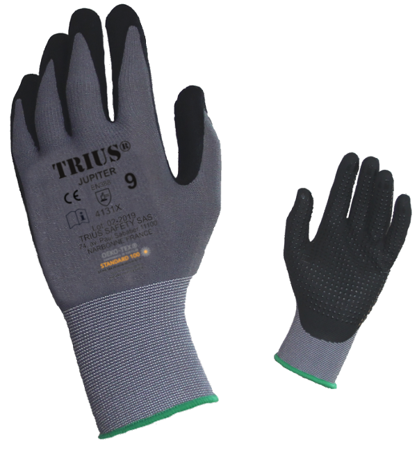 Gant de protection a huitre 4682.20 noir De Buyer